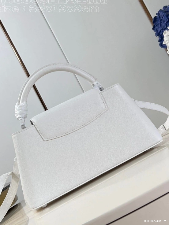 Aaa replica bags MM-33*19*9CM VUITTON LOUIS CAPUCINES 0714
